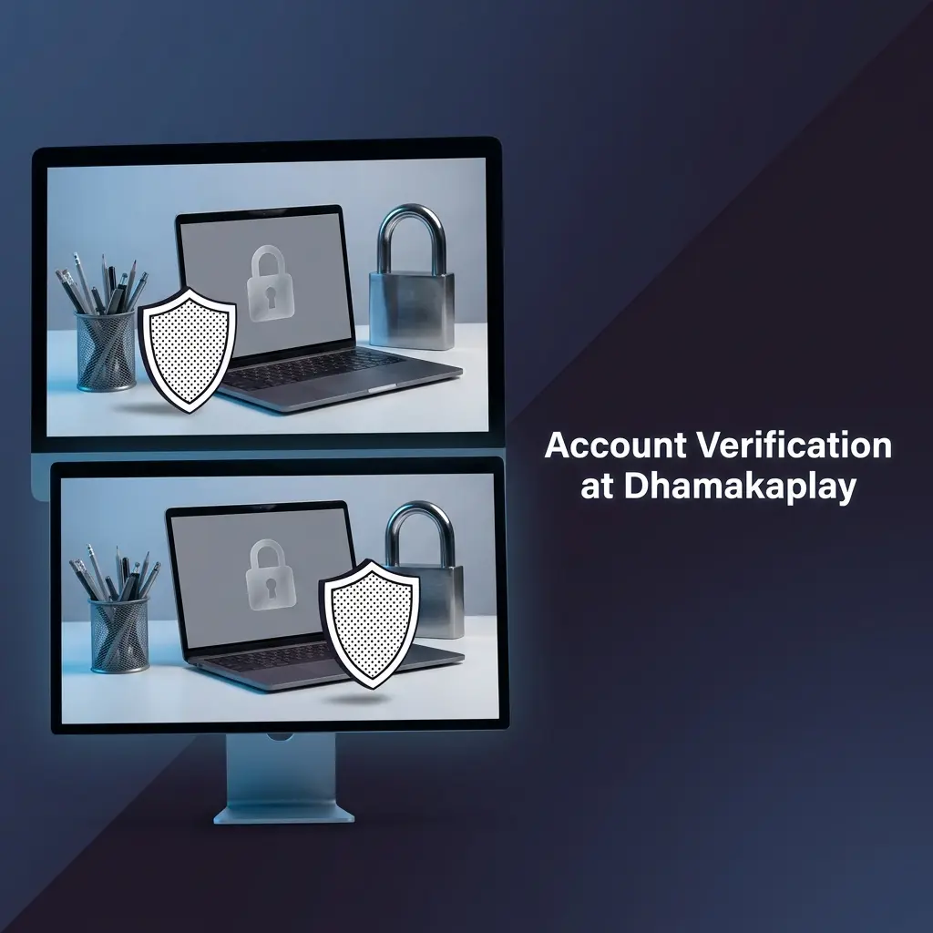 Dhamakaplay account verification process showing KYC steps for Indian players including identity and address proof submission