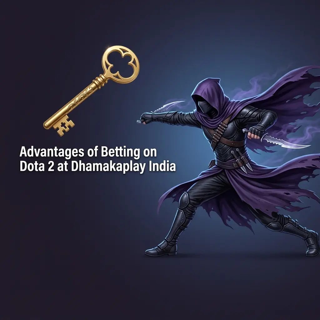 Dhamakaplay India Dota 2 betting advantages including welcome bonus, UPI payments, mobile app and 24/7 support