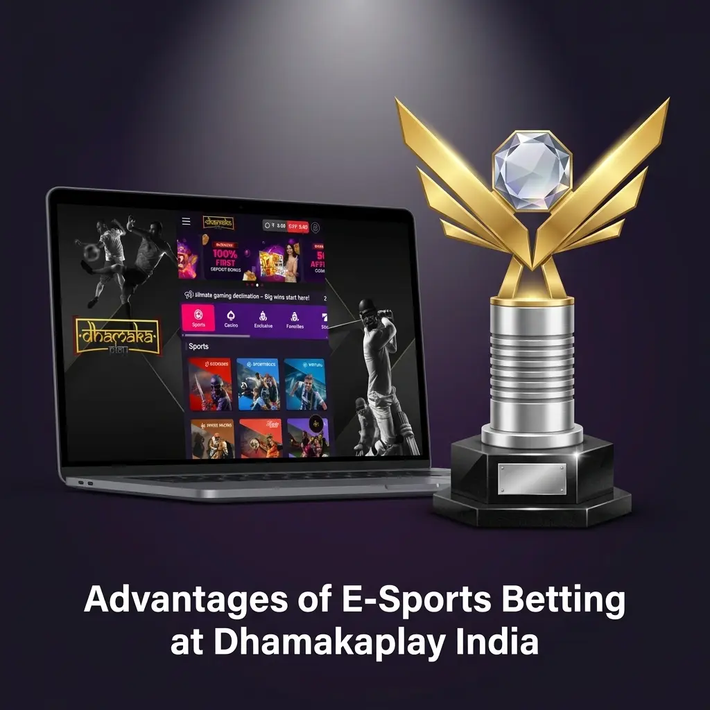 Dhamakaplay India esports betting advantages including odds, bonuses, UPI payments, mobile app, and 24/7 support