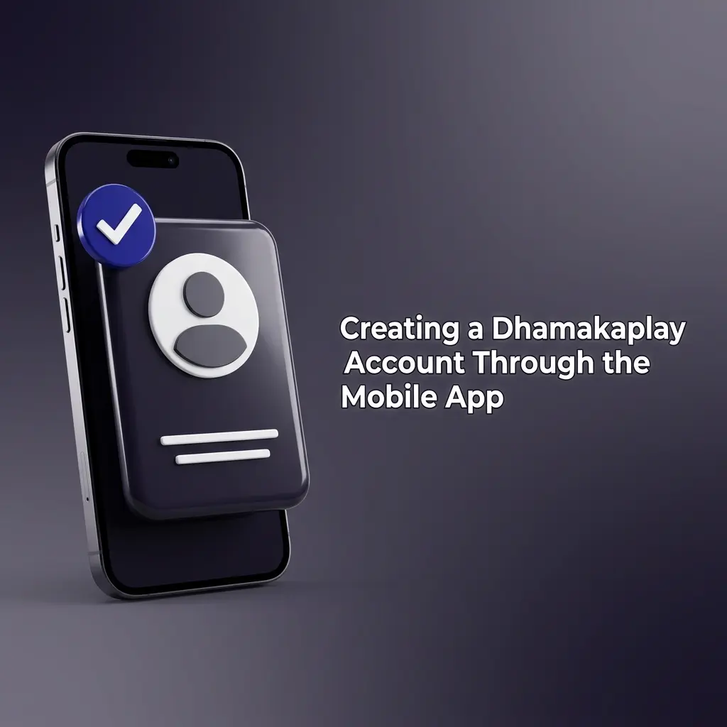Dhamakaplay app registration screen on iOS showing account setup form with mobile number and personal details fields