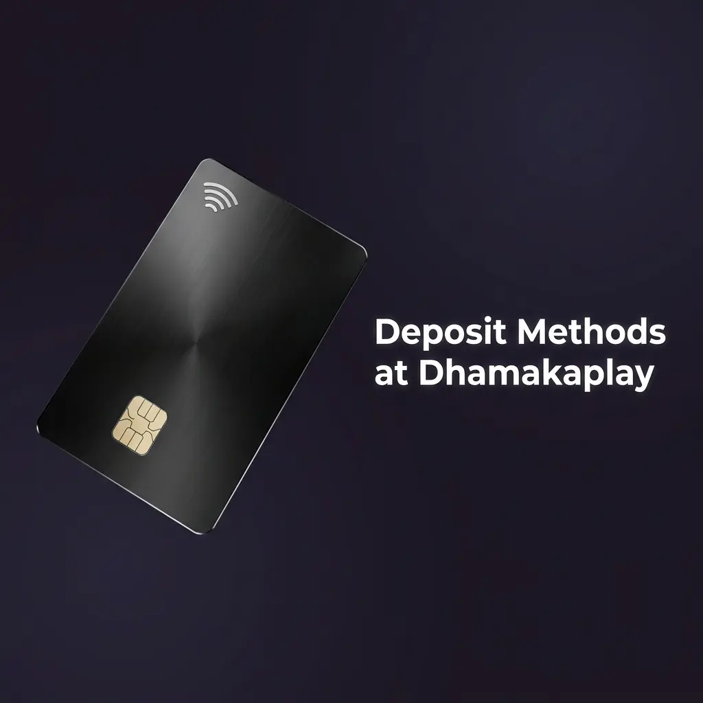 Dhamakaplay deposit methods including UPI, net banking, debit card, and e-wallets for Indian players