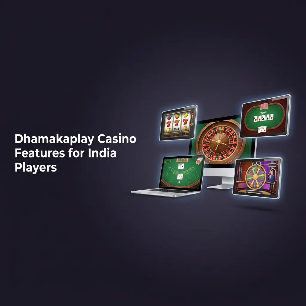 Dhamakaplay Casino features for India players including INR payments, mobile app, 24/7 support, and certified games