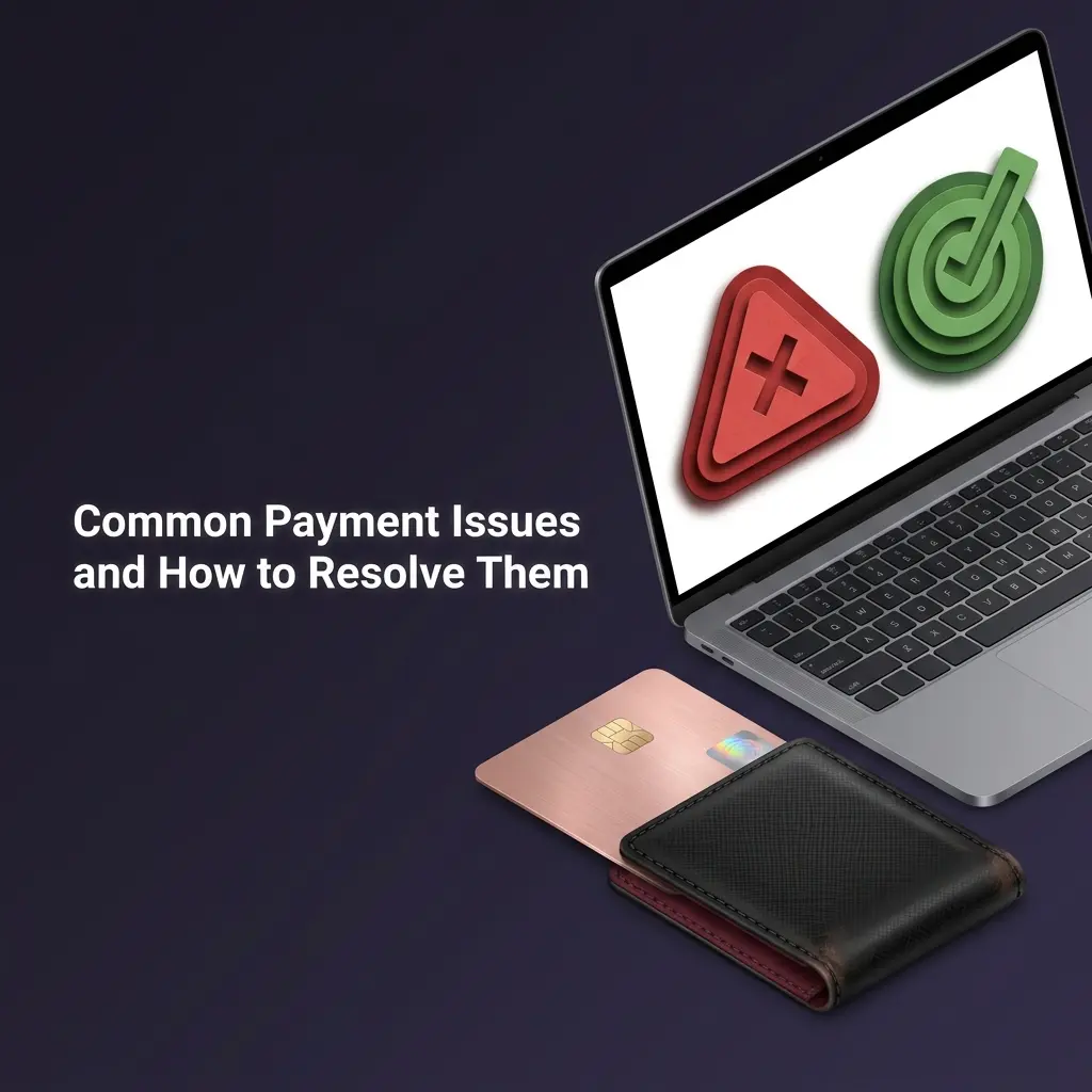 Player resolving common payment issues like failed deposits, pending withdrawals, and declined methods on a gaming platform