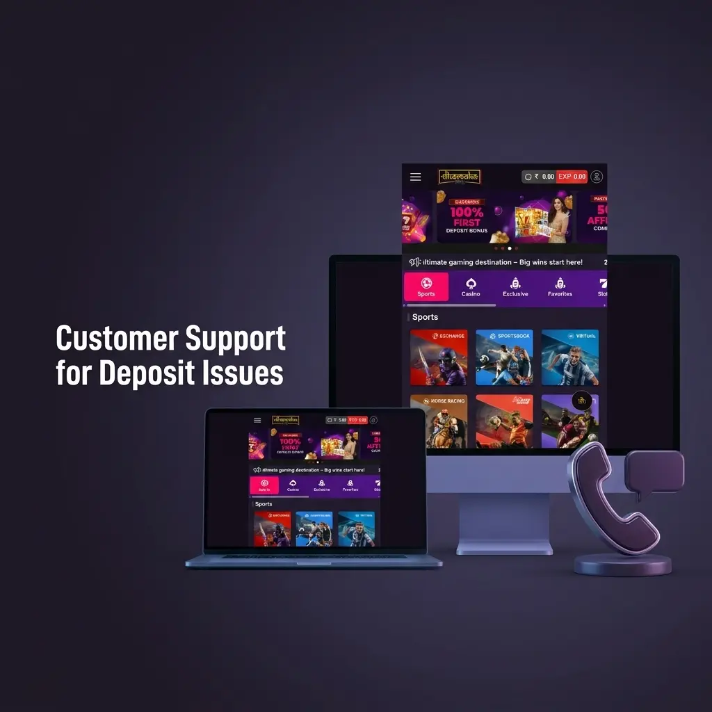 Dhamakaplay customer support channels for deposit issues including live chat, email, Telegram, and WhatsApp in India