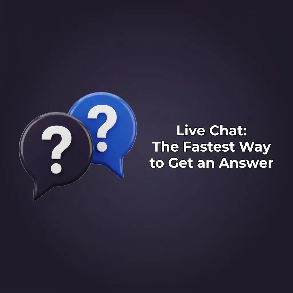 24/7 live chat support icon on website for instant help with account, deposits, bonuses and technical issues