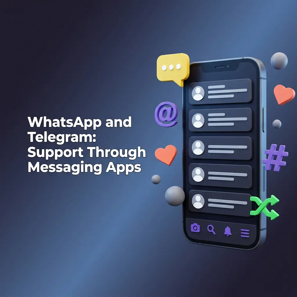 WhatsApp and Telegram customer support for online casino players with response times of 1 to 4 hours