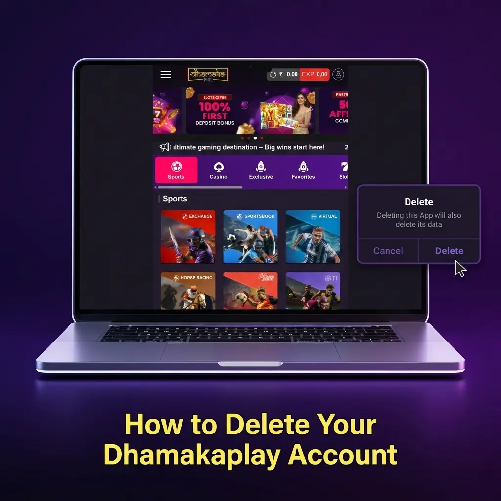 Step-by-step guide on how to delete your Dhamakaplay account via settings or customer support