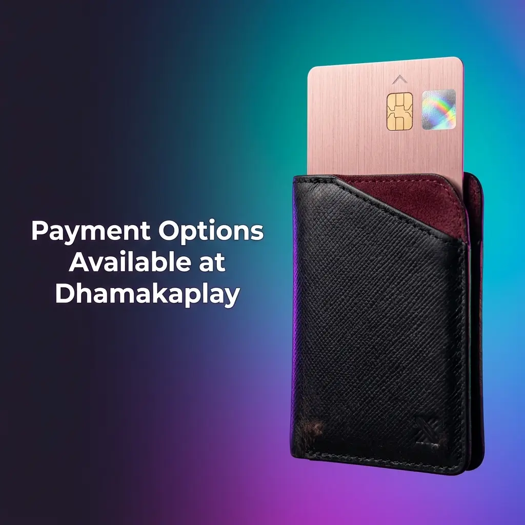 Dhamakaplay payment options including UPI, Google Pay, PhonePe, Paytm, bank transfer, Skrill, Neteller, and crypto
