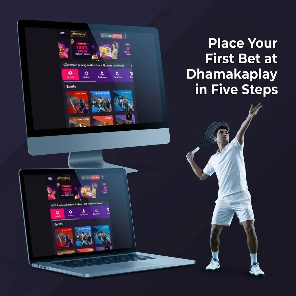 Step-by-step guide to placing your first sports bet at Dhamakaplay in five simple steps
