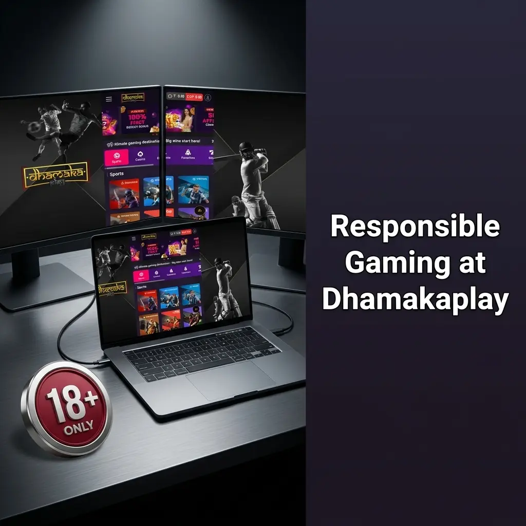 Dhamakaplay responsible gaming tools including deposit limits, self-exclusion, and age verification for safe betting in India