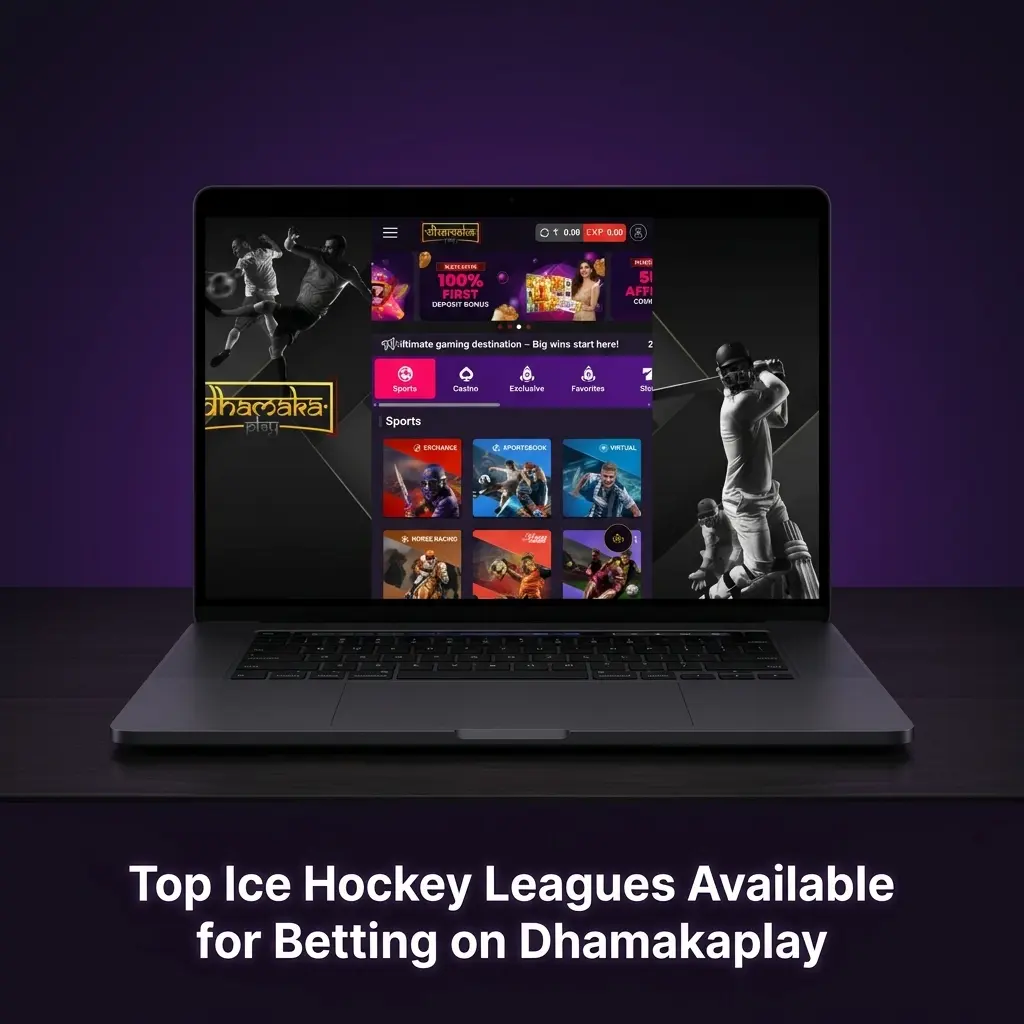 Top ice hockey leagues for betting on Dhamakaplay including NHL, KHL, IIHF, AHL, SHL and Liiga markets