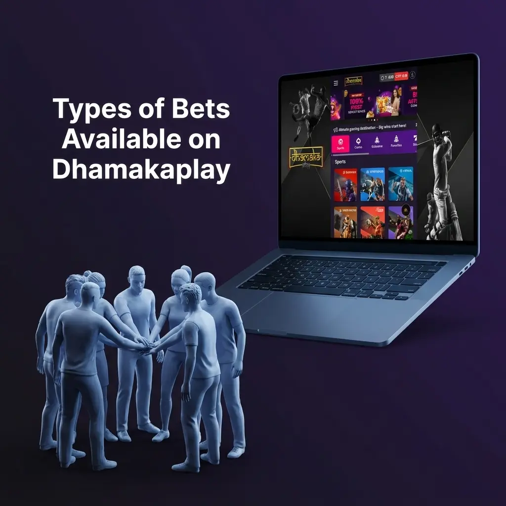 Dhamakaplay betting types: Single, Express Accumulator, and System bets for India players with flexible risk levels