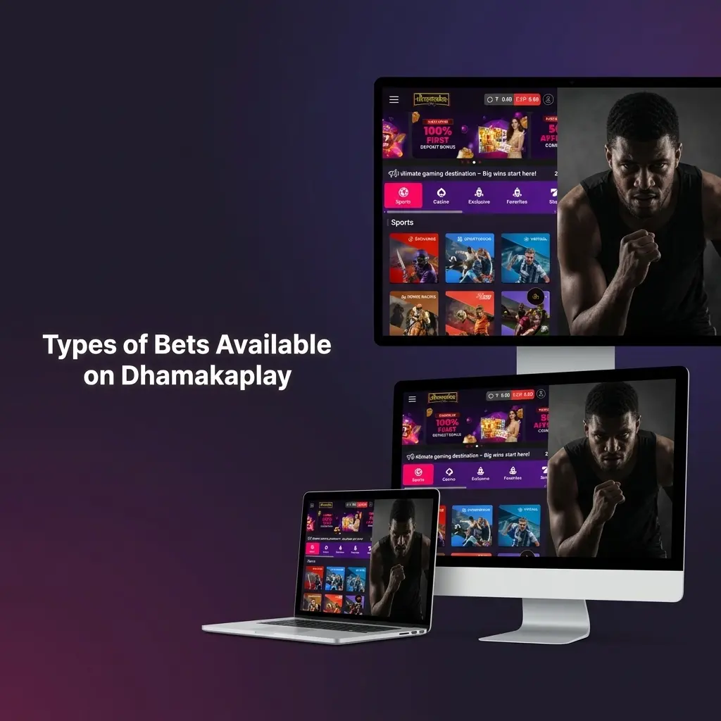 Single, Express, and System bet types on Dhamakaplay platform explained for cricket and football wagering