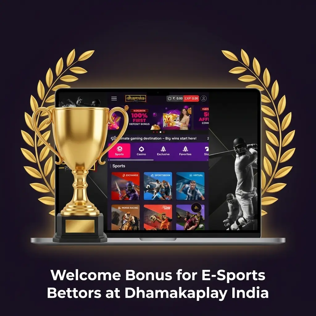 Dhamakaplay India 100% welcome bonus for esports bettors on CS2, Dota 2, Valorant and more