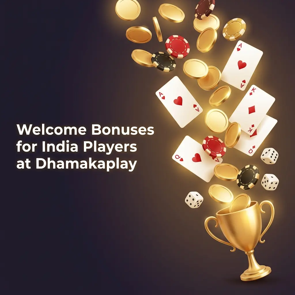 New players at Dhamakaplay India receive a 100% First Deposit Bonus doubling their balance for sports betting and casino games.