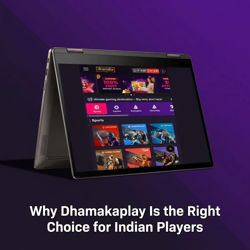 Dhamakaplay betting platform for Indian players offering cricket, football, kabaddi markets with secure mobile app