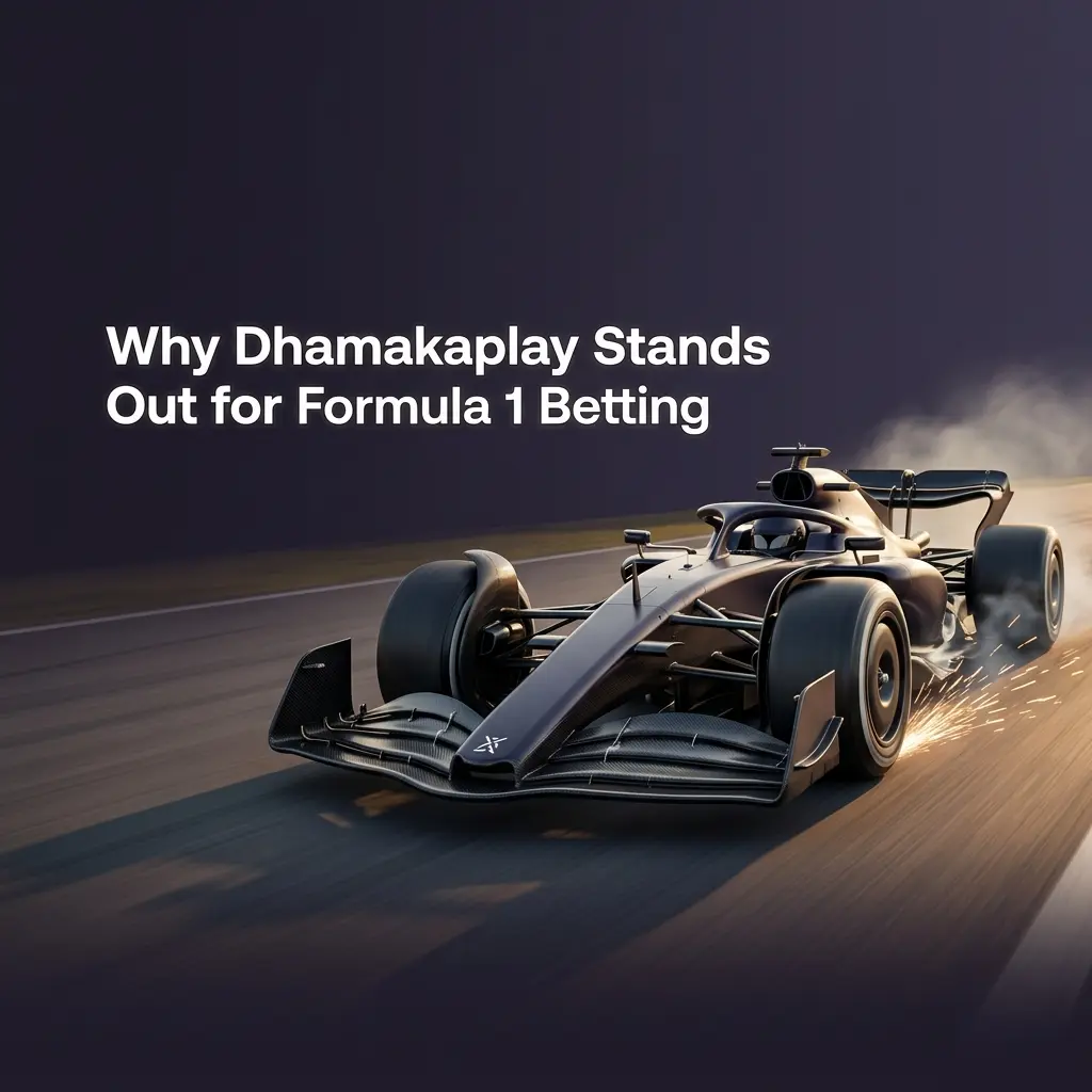 Dhamakaplay F1 betting platform featuring live odds, INR payments, wide markets and mobile app for Indian bettors